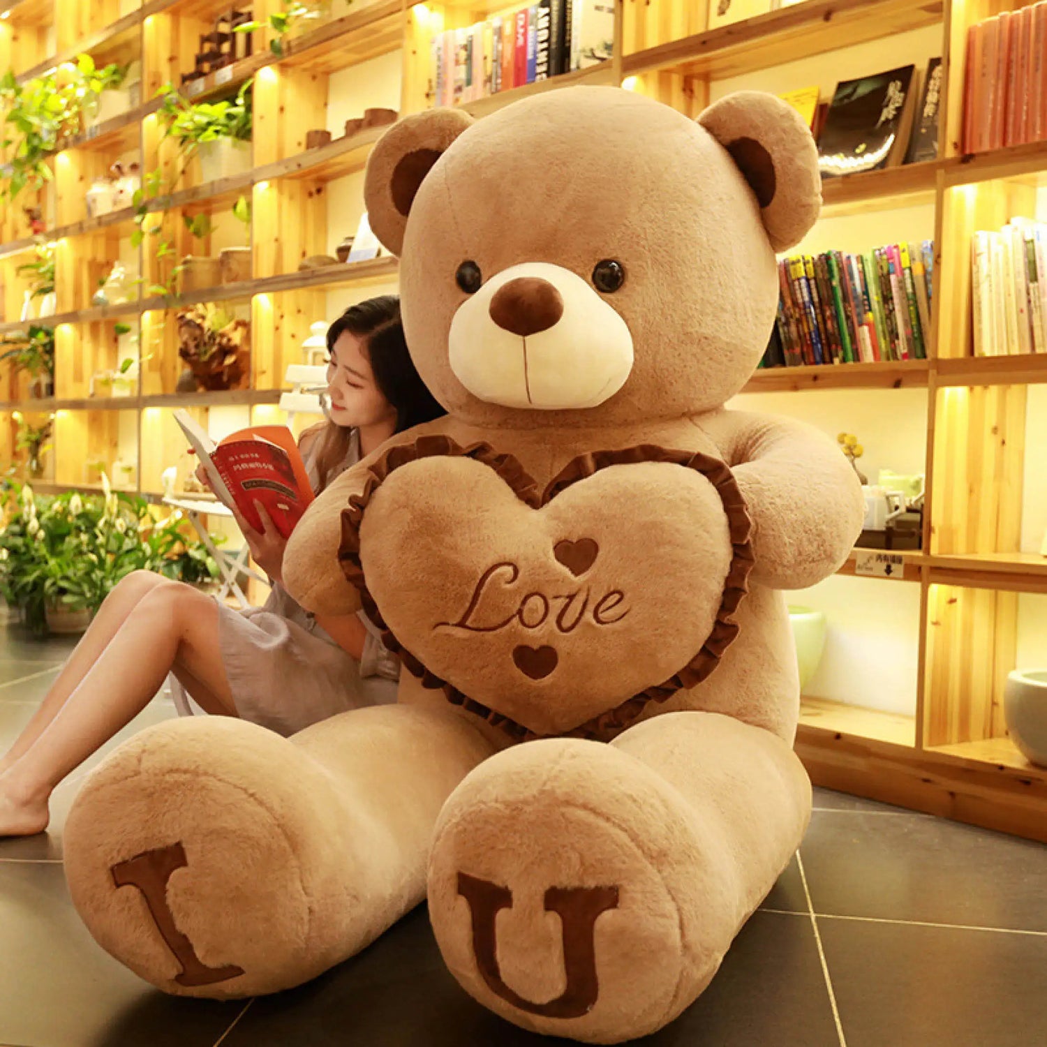 Großer Teddy Plüschbär I Love You – Weiches Kuscheltier