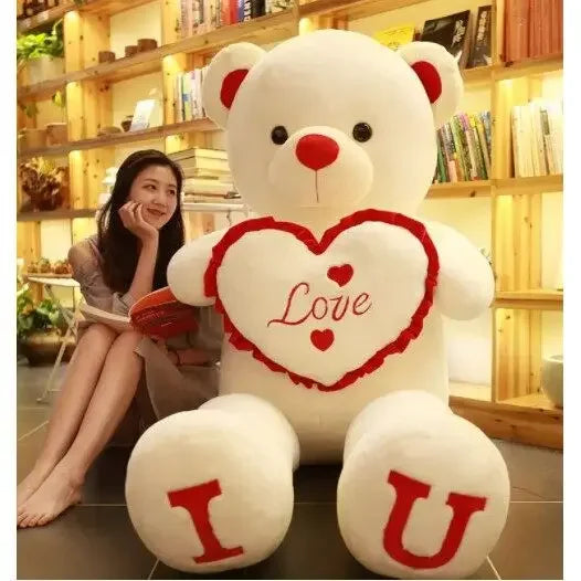 Rot Farbe Großer Teddy Plüschbär I Love You – Weiches Kuscheltier